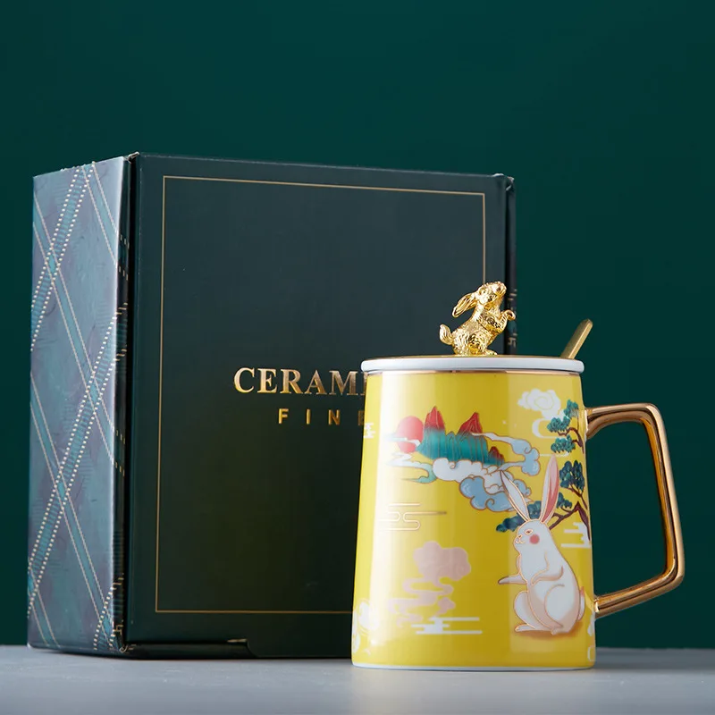 Ceramic Cup Gift Box Office Yellow - Shop at LoveMi