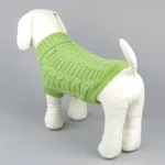 Three-dimensional High Elastic Solid Color Dog Sweater - Green