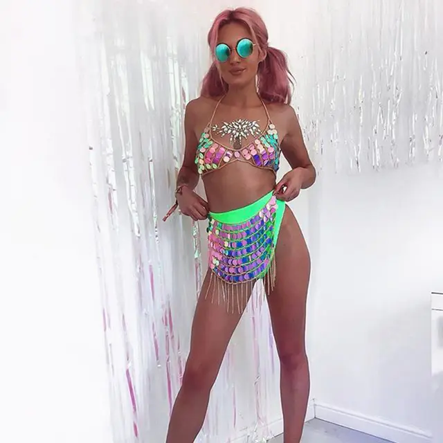 Glorious Sequin Dress Nightclub Costume Blue - Shop at LoveMi