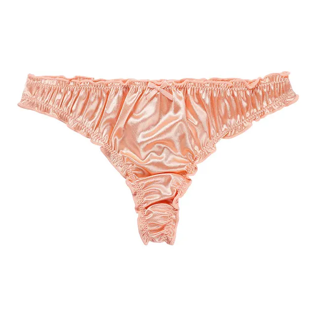 Ladies Pure Cotton Crotch Breathable Comfortable Temptation T Pants Pink - Shop at LoveMi