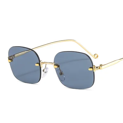 Fashion New Multicolor Metal Square Sunglasses 02Grey - Shop at LoveMi