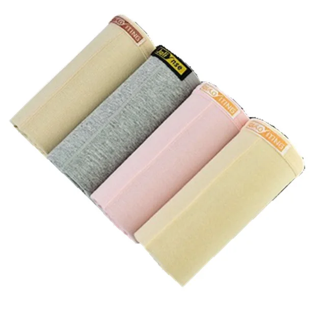 Women's Cotton Solid Color Mid waist Boxer Briefs M - Shop at LoveMi