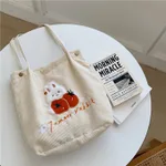 Fashion Student Schoolbag Literary Handbag Trendy - Tomato Rabbit