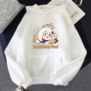 Women's Cute Cartoon Casual Hoodie - White