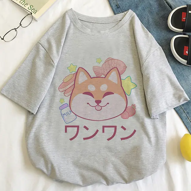 Cute Women's Cat Cartoon Pattern T shirt 13 Style - Shop at LoveMi