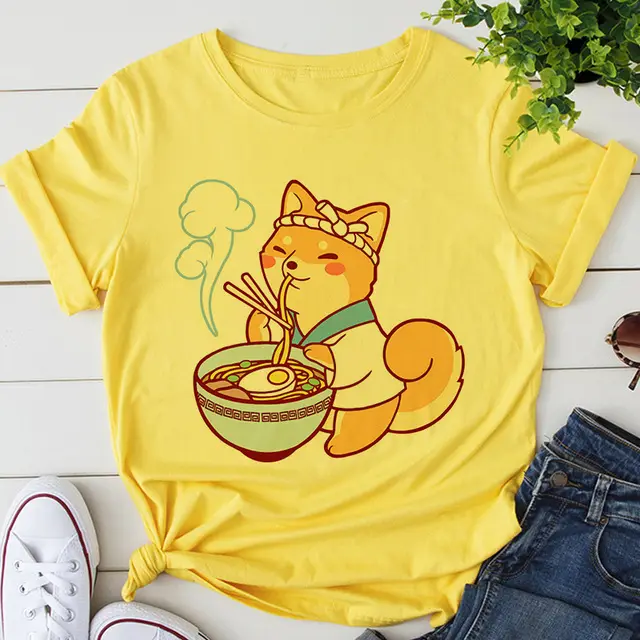 Cute Women's Cat Cartoon Pattern T shirt 5 Style - Shop at LoveMi