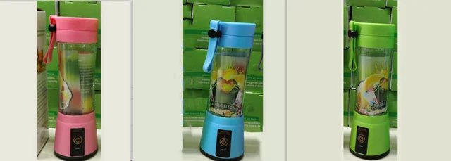 Portable Blender With USB Rechargeable Mini Kitchen Fruit Juice Mixer Home Simple Portable Electric Mini Juicer Set1 - Shop at LoveMi