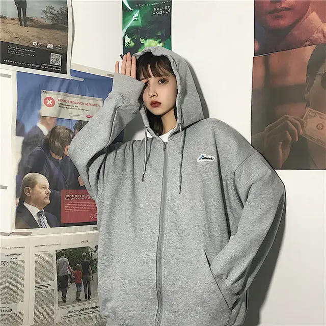 Women's Ins Fleece Thick Sweater Jacket Grey - Shop at LoveMi
