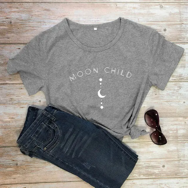 European And American Street Fashion Short Sleeves Dark Grey White Characters - Shop at LoveMi