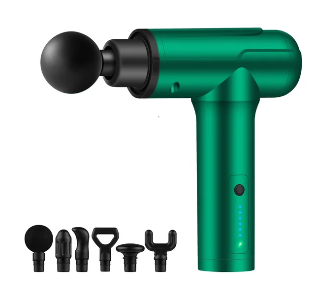 Multi speed Vibration Fascia Gun Silent Deep Massager Forest Green - Shop at LoveMi