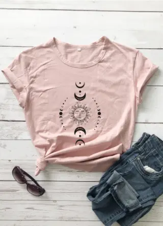 European And American Popular New Short Sleeves - Peach