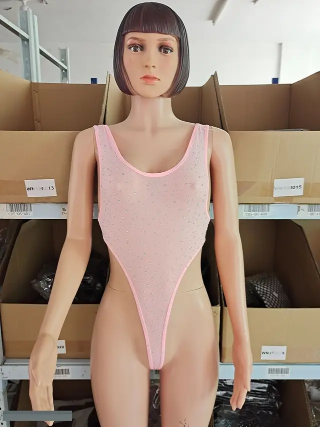 Milk Silk Ladies One piece Hot Drill Lingerie Underwear Light Pink - Shop at LoveMi