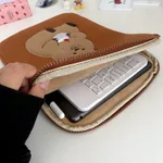 Fashion Personality Tablet Laptop Cartoon Inner Bag - Brown