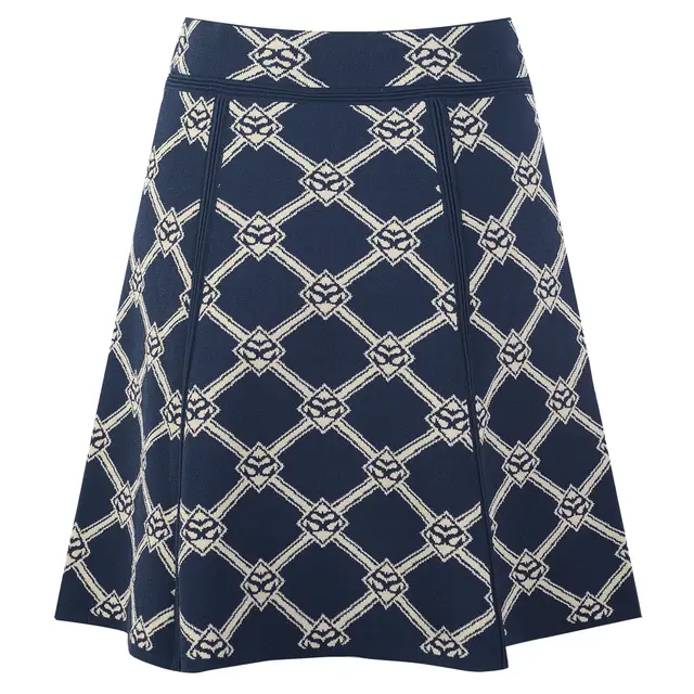 Top And Skirt Suit Rhombus Knitted Sweater Sister Waist Skirt - Shop at LoveMi