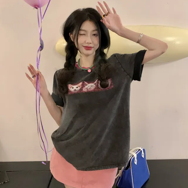 American Retro Chic Loose Top Ins Long - Shop at LoveMi