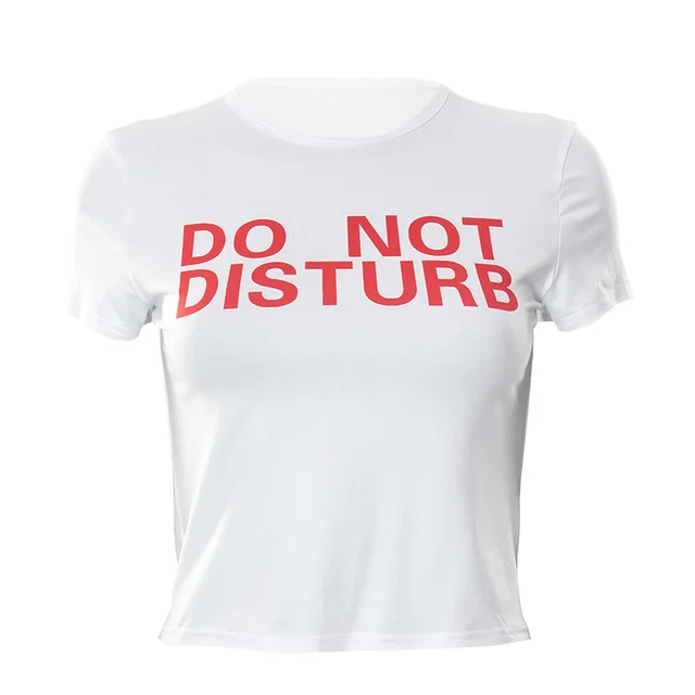 Summer New Round Neck Pullover Print Short sleeved T shirt White - Shop at LoveMi