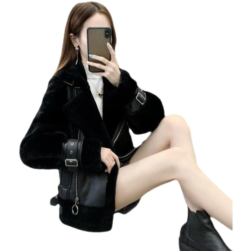 Plus Size Sister's Short Thickened Winter Padded Jacket Black - Shop at LoveMi