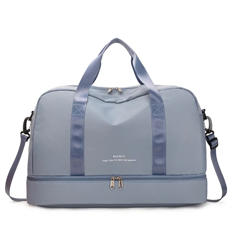 Large-capacity Portable Cross-travel Gym Bag - Blue