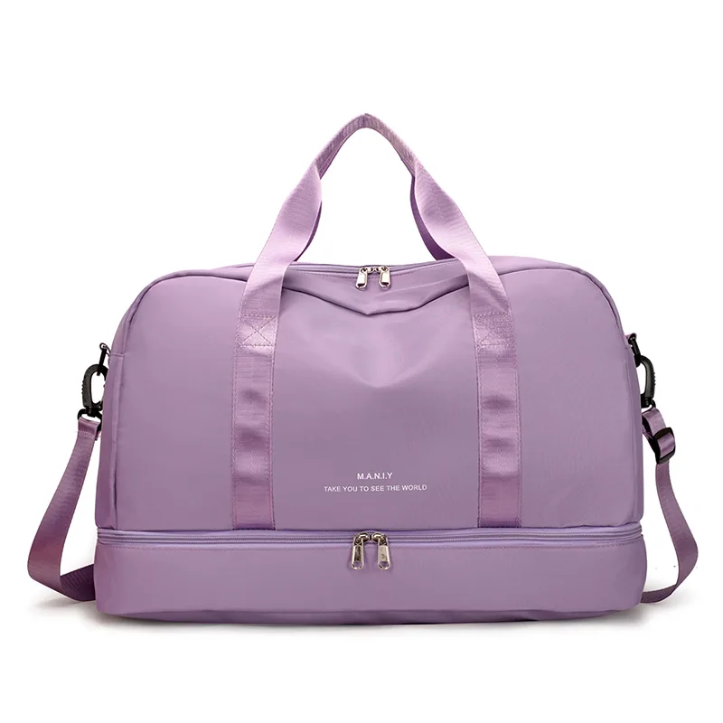 Large-capacity Portable Cross-travel Gym Bag - Purple