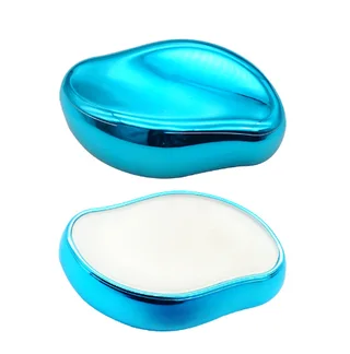 Crystal Physical Hair Eraser Painless Safe Epilator Easy Cleaning Reusable Body Beauty Depilation Tool - Blue