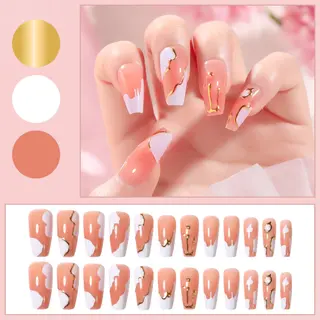 Fake Nail Patches Hand Wearing Art - Jelly Glue