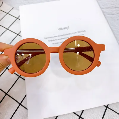 Decorative Sunglasses Trendy Children Sun Frosted Glasses Orange - Shop at LoveMi
