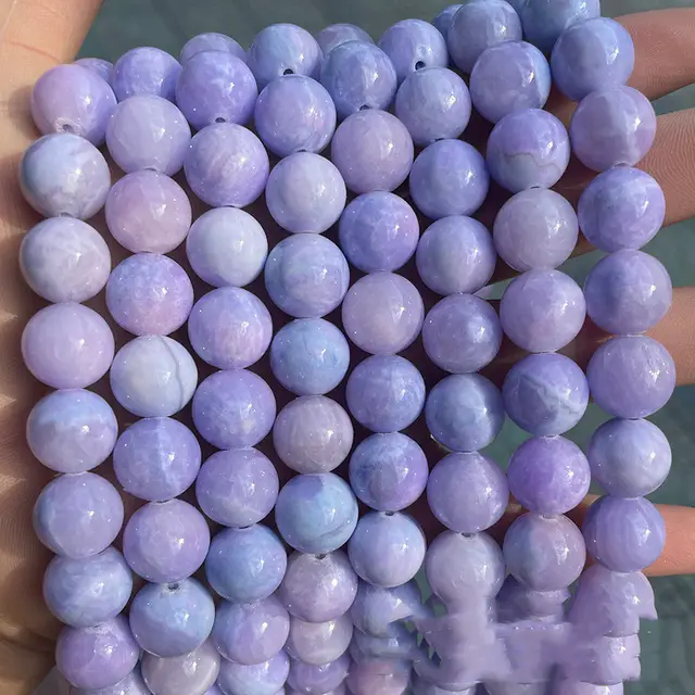 Fantasy Lavender Loose Beads Diy Jewelry Accessories - 8Mm 46Pcs Beads