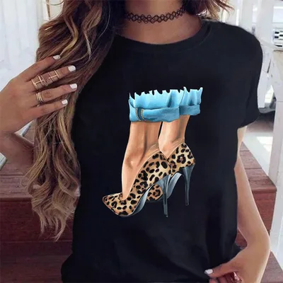 Sunflower Black Loose Short Sleeve T Shirt Wt02850H - Shop at LoveMi