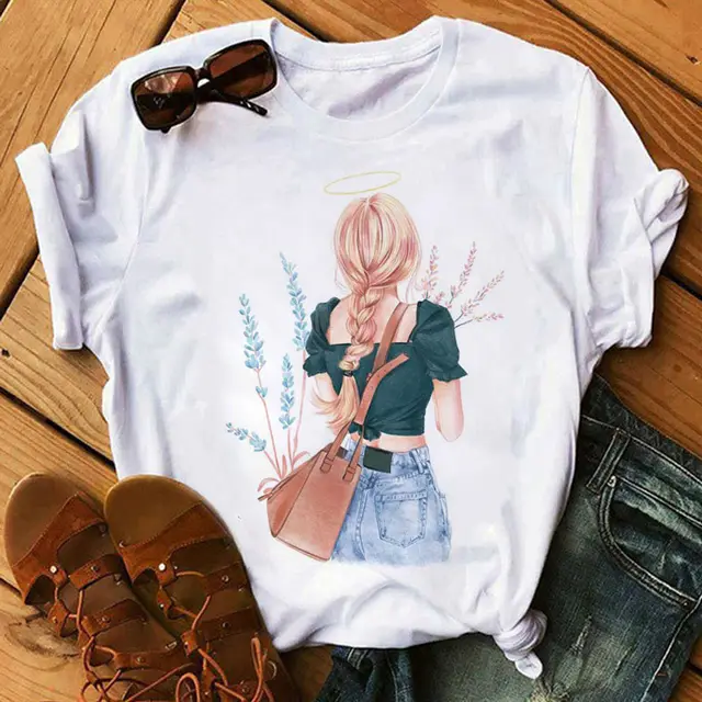 Sunflower Black T Shirt Loose Short Sleeve T Shirt Wt02858 - Shop at LoveMi