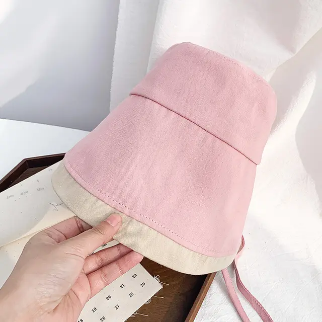 Women's Fashion Versatile Sunshade Bucket Hat - Pink