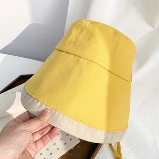 Women's Fashion Versatile Sunshade Bucket Hat - Yellow