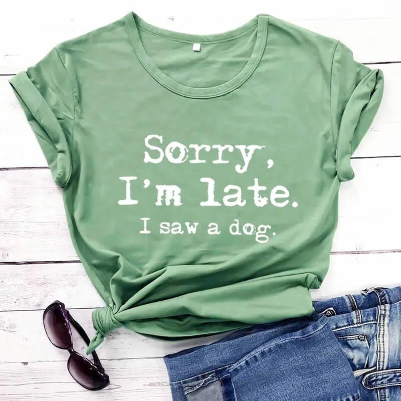 Letters Women's Printed Short Shirts Fabrics Green - Shop at LoveMi