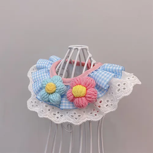 Pet Collarcat Dog Cute Bib Pet Saliva Towel Blue Macaron - Shop at LoveMi