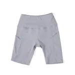 Large Size High Waist European And American Fitness Pants - Light Grey