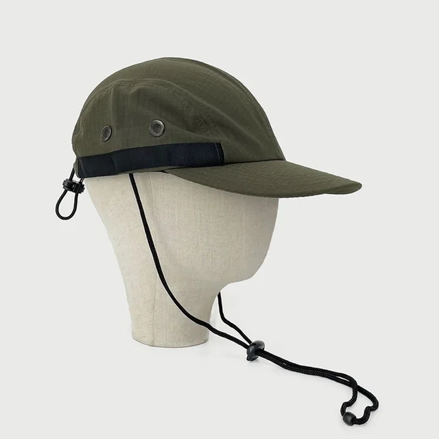 Women's Sunscreen Shade Black Drawstring Baseball Hat Green - Shop at LoveMi