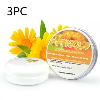 Ginger Skin Care Shampoo Conditioner Essential Oil Soap Nourishing - Calendula 3Pc