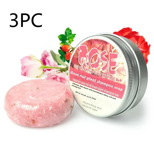 Ginger Skin Care Shampoo Conditioner Essential Oil Soap Nourishing Rose 3Pc - Shop at LoveMi