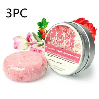 Ginger Skin Care Shampoo Conditioner Essential Oil Soap Nourishing - Rose 3Pc