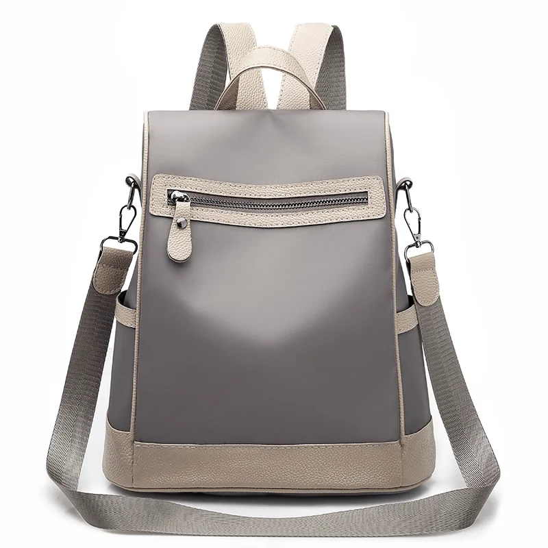 Ladies Fashion Personality Leisure Travel Backpack Khaki - Shop at LoveMi
