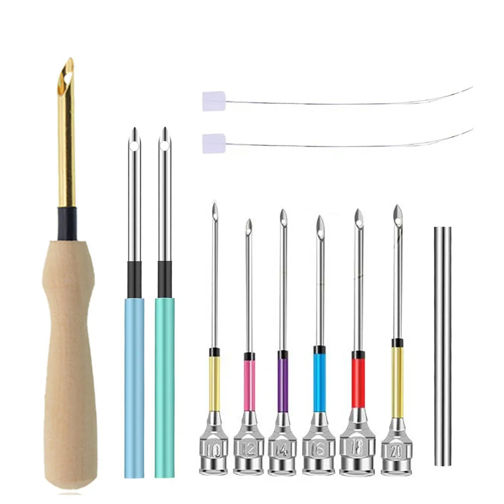 Homemade DIY Knitting Tools Embroidery Poke Needle Set Package One - Shop at LoveMi