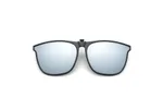 Round Big Face Polarized Clip Grey Sunglasses - Mercury Rove