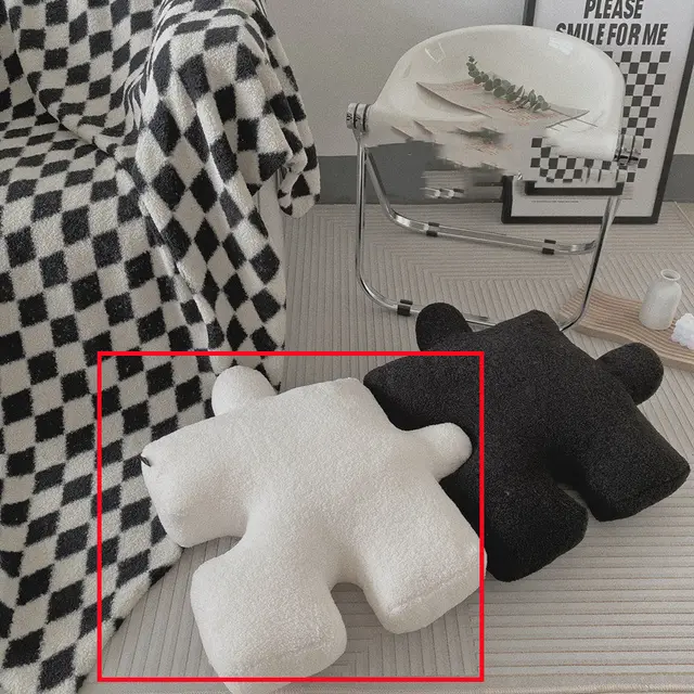 Fashion Stuffed Creative Puzzle Shaped Pillow Modern Spliceable Cushion Throw Pillow Living Room Waist Cushion Home Decoration White - Shop at LoveMi
