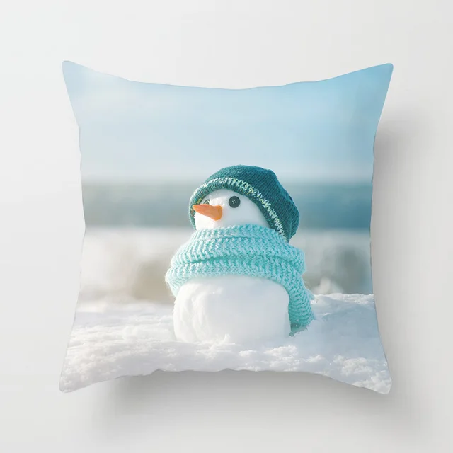 Christmas Pillowcase Cute Snowman Ins Color9 - Shop at LoveMi
