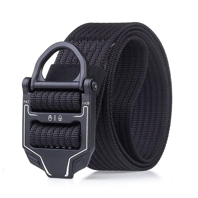 New Military Fan Outdoor Tactics Belt Men's Multi functional Waist Seal Training Nylon Canvas Special Forces Belt Black - Shop at LoveMi