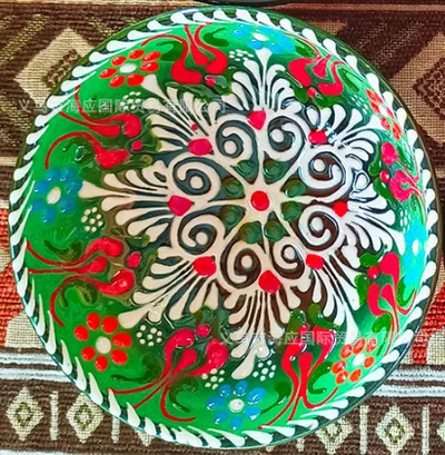 Turkish Ceramic Dishes For Household High value Creative Tableware Green - Shop at LoveMi