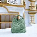 Woven Large Capacity Versatile Tote Shoulder Bag - Green