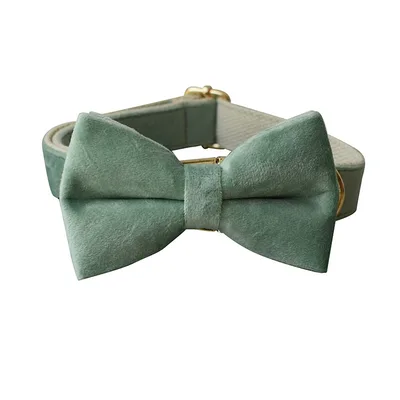 Mint Green Dog Collar Leash Bow Tie Collar - Shop at LoveMi