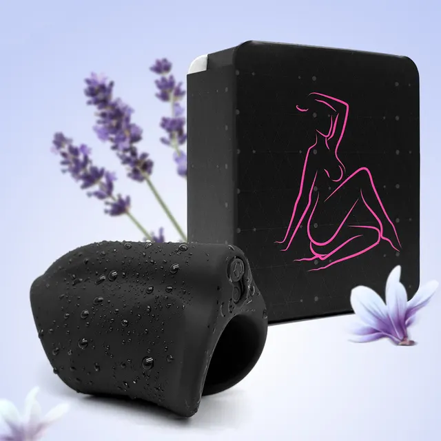 Usb Silicone Vibration Turtle Head Trainer Vibration Massage For Men Black Neutral Packing Box - Shop at LoveMi