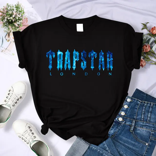 Women's Fashion Casual Letter Print Short Sleeve Black - Shop at LoveMi