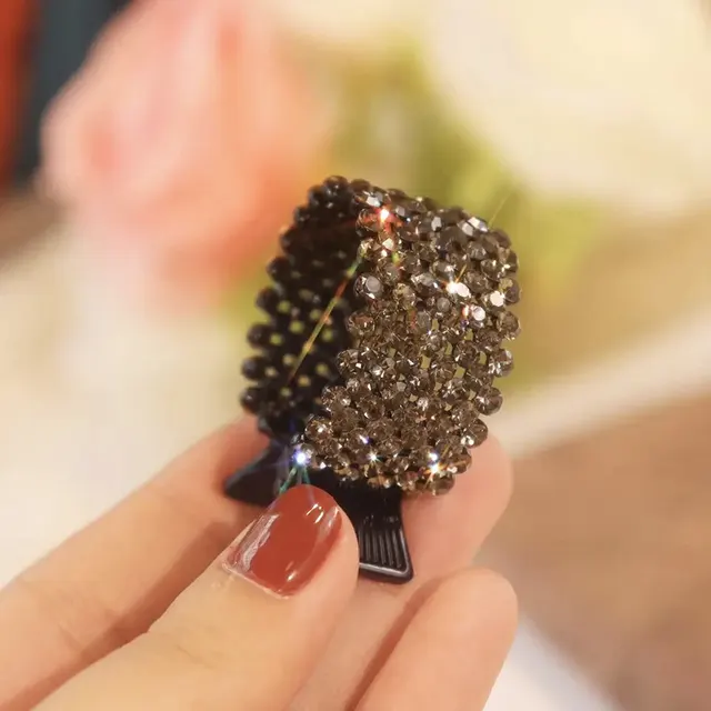 Fixed Artifact Black Rhinestone Hair Clip Black - Shop at LoveMi